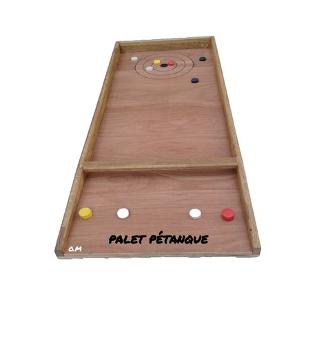 La pétanque palet en bois